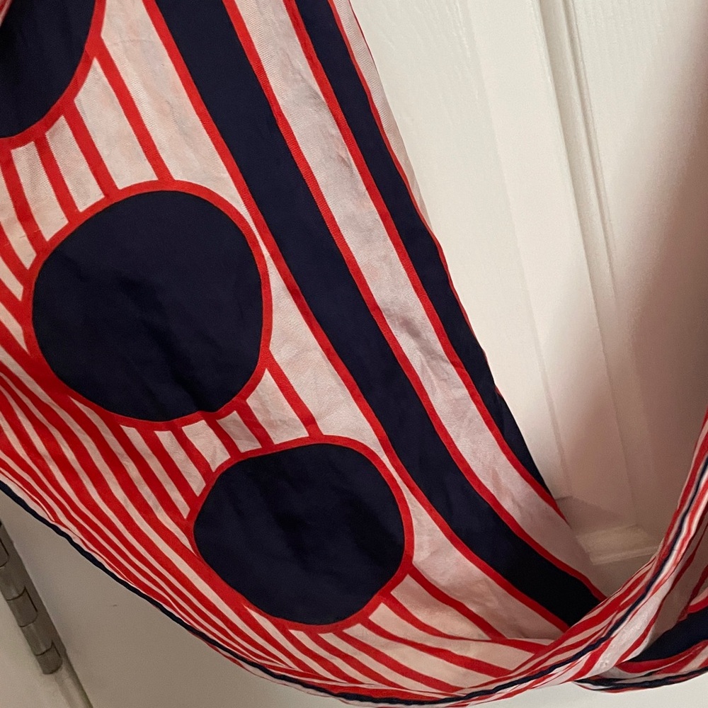 VTG NEIMAN MARCUS SILK SCARF ABSTRACT - Picture 7 of 8